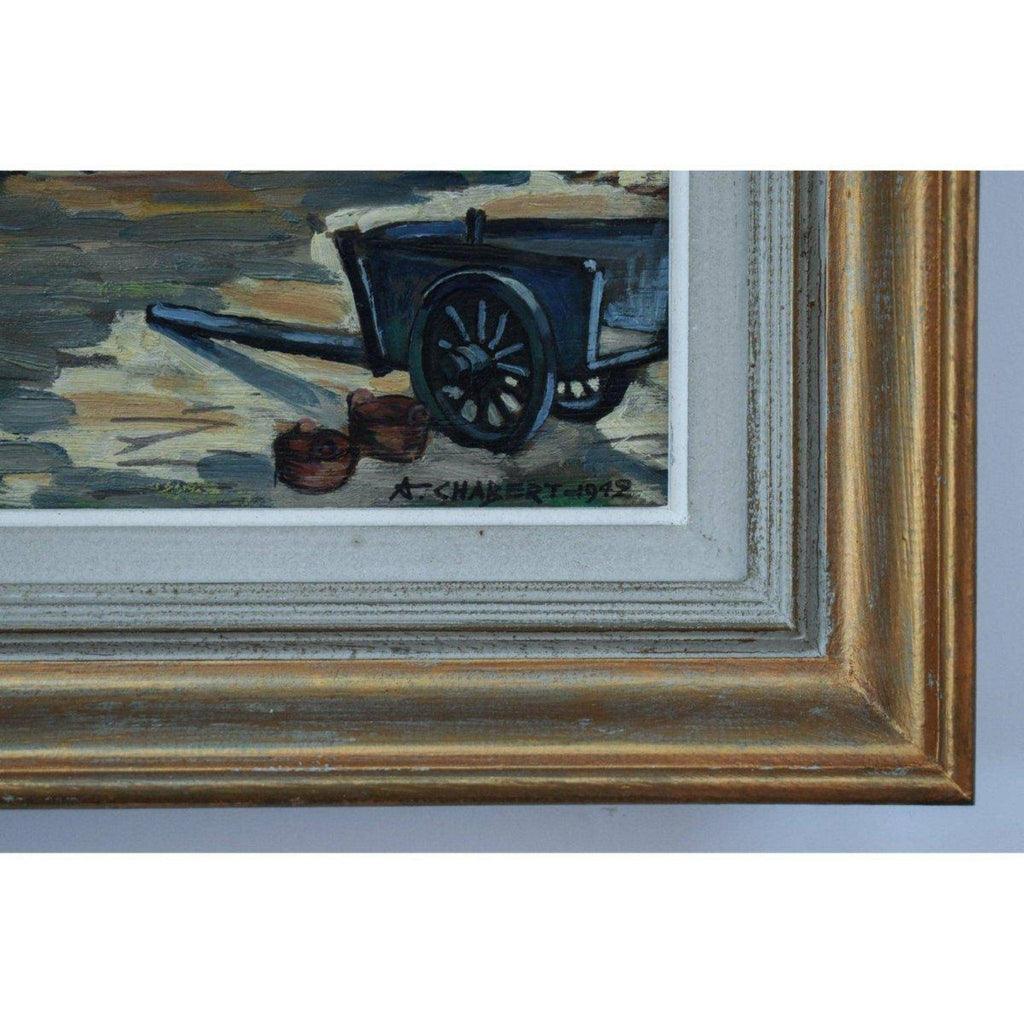 Artist signature and date detail André Chabert 1942 lower right corner

