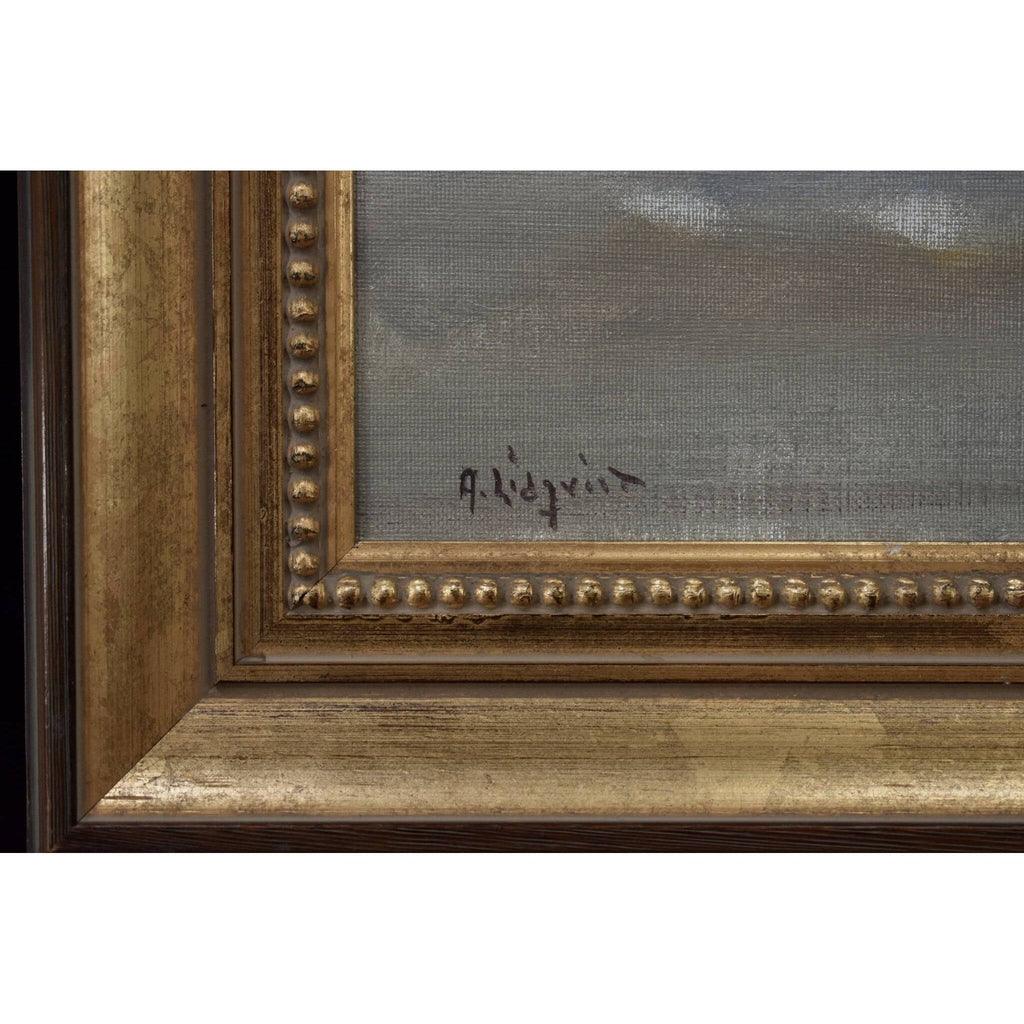 Artist signature Arne Lidqvist lower left corner Sweden
