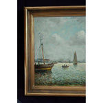 Darcy Morell oil painting harbour seascape for sale Winckelmann Gallery