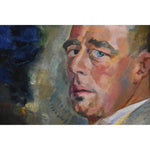 Vintage oil painting portrait of a blue eyes man circa 1935 by Belgian artist Edmond Dutry, for sale at Winckelmann Gallery