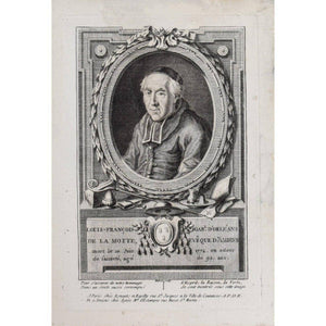 François Hubert engraving portrait of Louis D'Orléans de la Motte Winckelmann Gallery