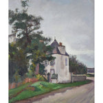 Georges Pacouil oil painting depicting a country house in Brittany Winckelmann Gallery