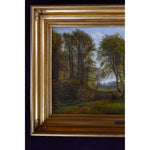 Godtfred Rump oil painting depicting a river landscape Winckelmann Gallery