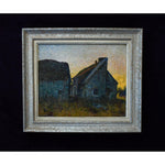 Henri Laigneau oil painting depicting a farm at sunset Winckelmann Gallery