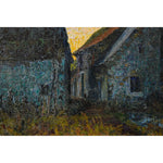 Henri Laigneau oil painting depicting a farm at sunset Winckelmann Gallery