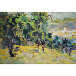 Mid century post-impressionist oil painting landscape of Haute Provence by Jacques Sokol for sale at Winckelmann Gallery