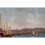 Jean Louis Verdié oil painting depicting a coastal landscape Winckelmann Gallery