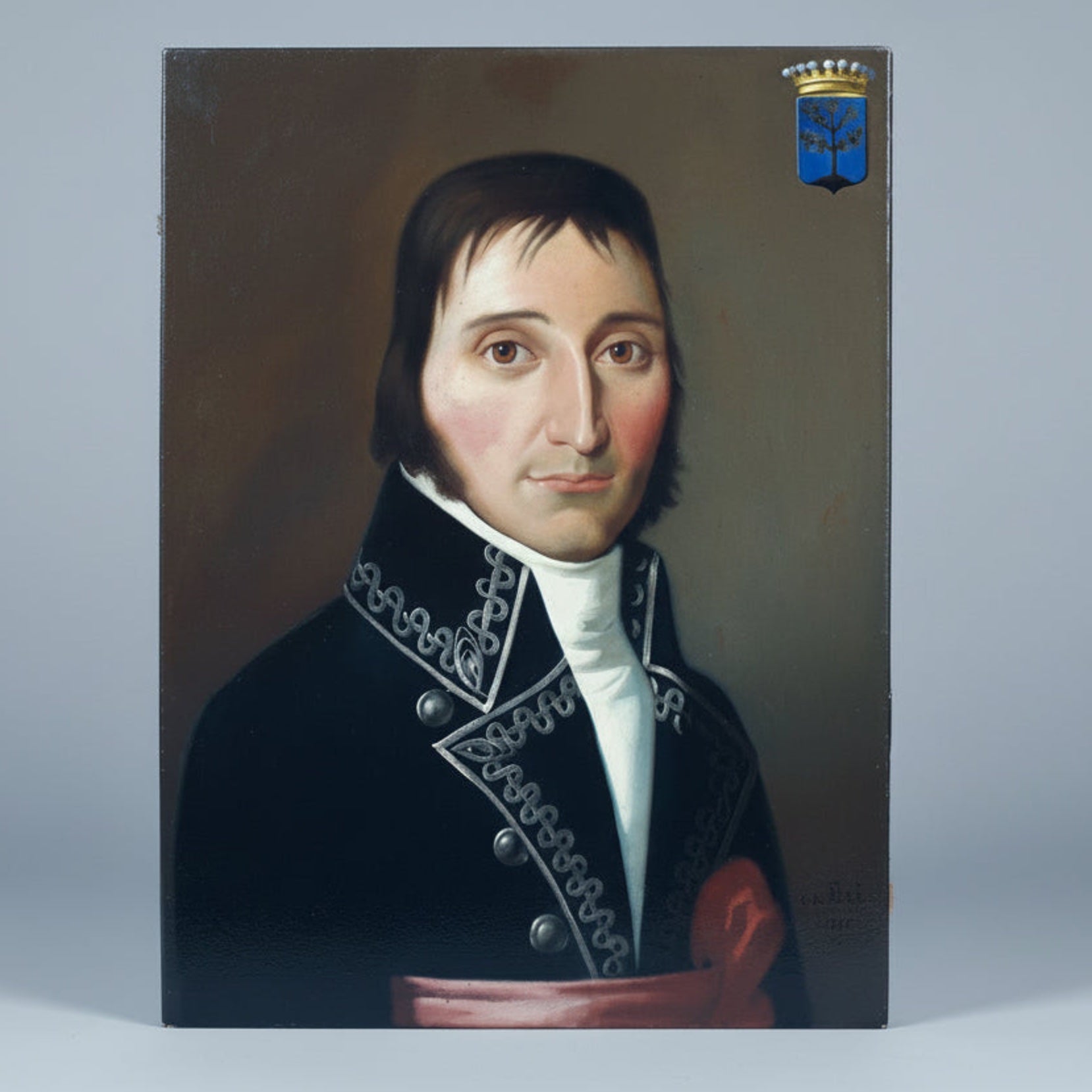 riginal portrait gentleman First Empire military dress 1875