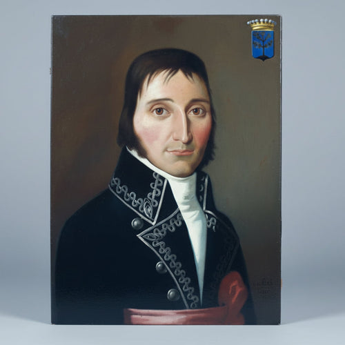 riginal portrait gentleman First Empire military dress 1875