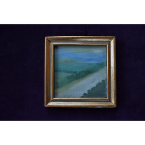 Original set five oil painting landscapes by Spanish artist Pep Camps for sale at Winckelmann Gallery