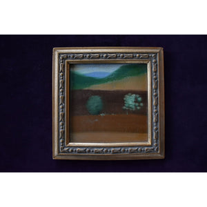 Original set five oil painting landscapes by Spanish artist Pep Camps for sale at Winckelmann Gallery