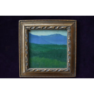 Original set six oil painting landscapes by Spanish artist Pep Camps for sale at Winckelmann Gallery