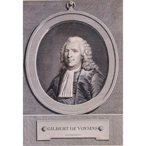 Pierre Charles Lévêque engraving portrait of Gilbert de Voisins  Winckelmann Gallery