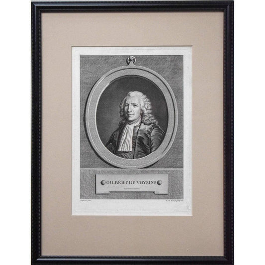 Pierre Charles Lévêque engraving portrait of Gilbert de Voisins  Winckelmann Gallery