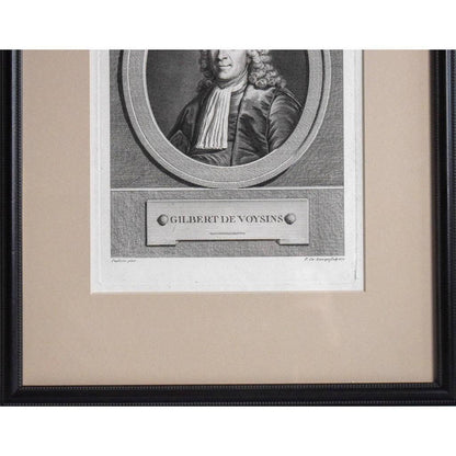 Pierre Charles Lévêque engraving portrait of Gilbert de Voisins  Winckelmann Gallery