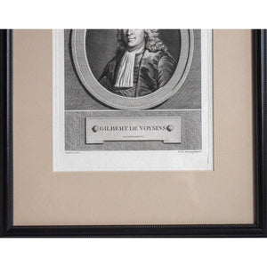 Pierre Charles Lévêque engraving portrait of Gilbert de Voisins  Winckelmann Gallery