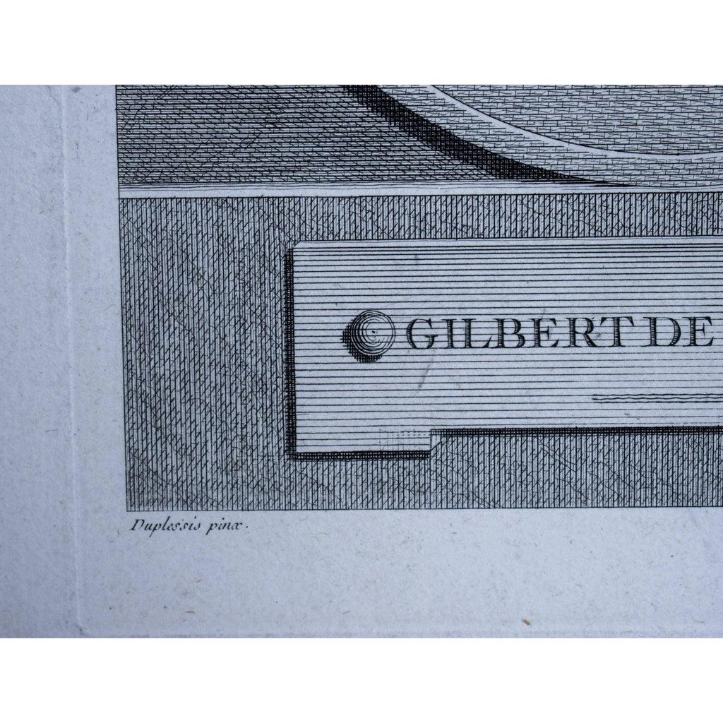 Pierre Charles Lévêque engraving portrait of Gilbert de Voisins  Winckelmann Gallery