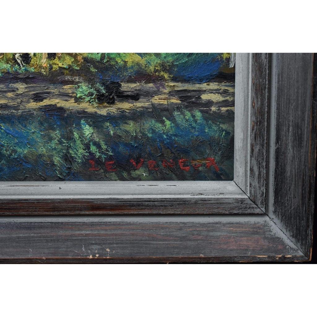 Artist signature Le Veneur lower right Robert Jaeger 1945
