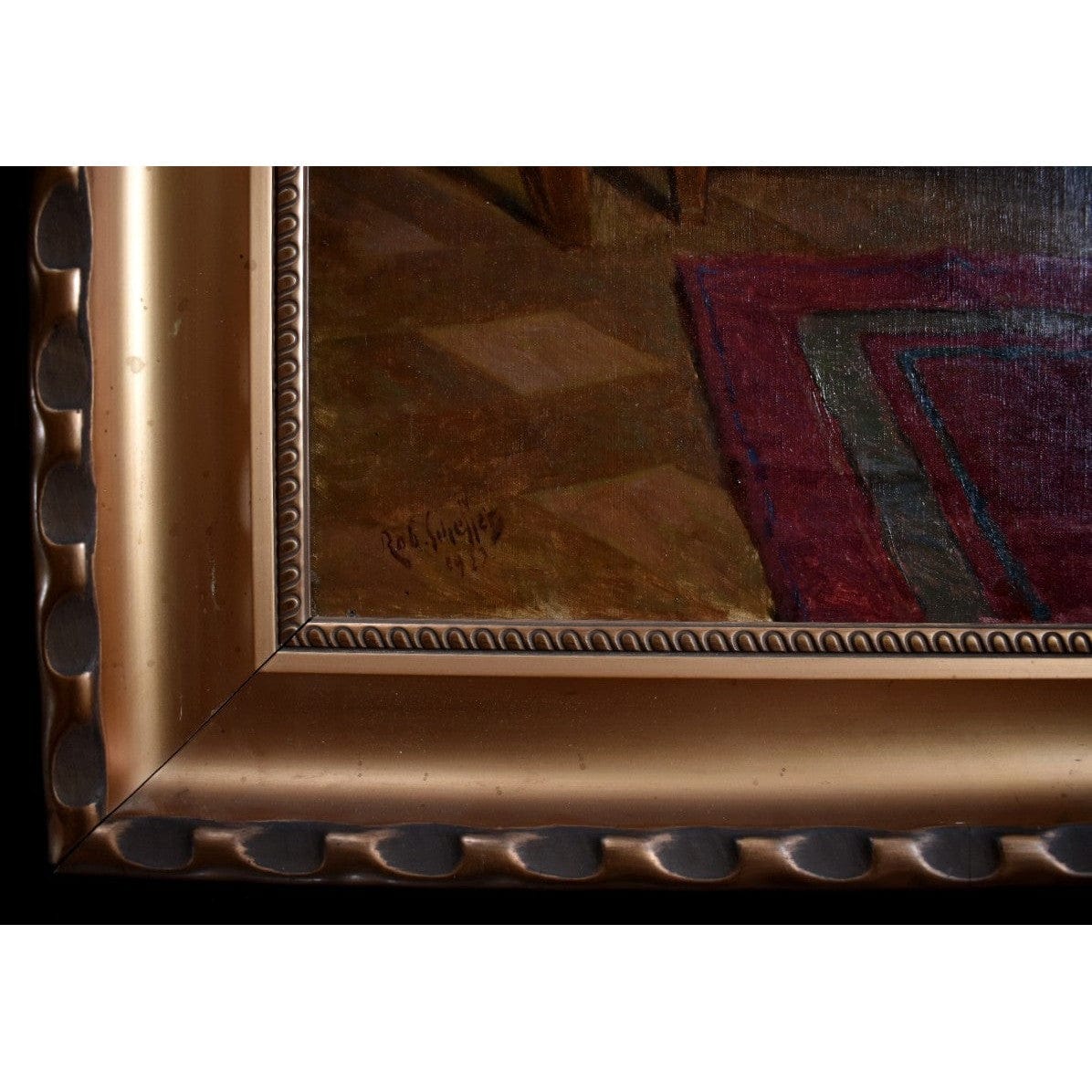 Artist signature and date detail Robert Scheffer lower left 1923
