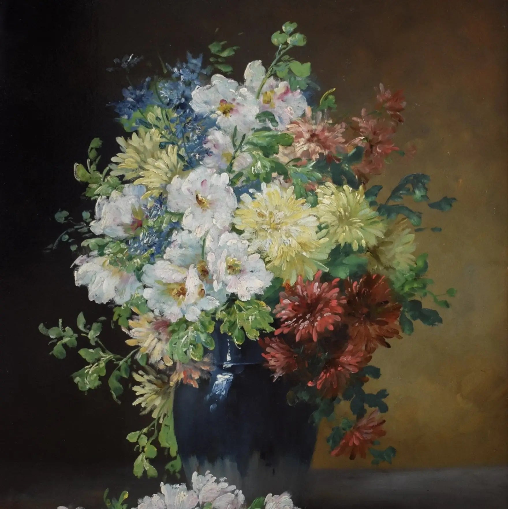 Edmond van Coppenolle still life flowers - Winckelmann Gallery