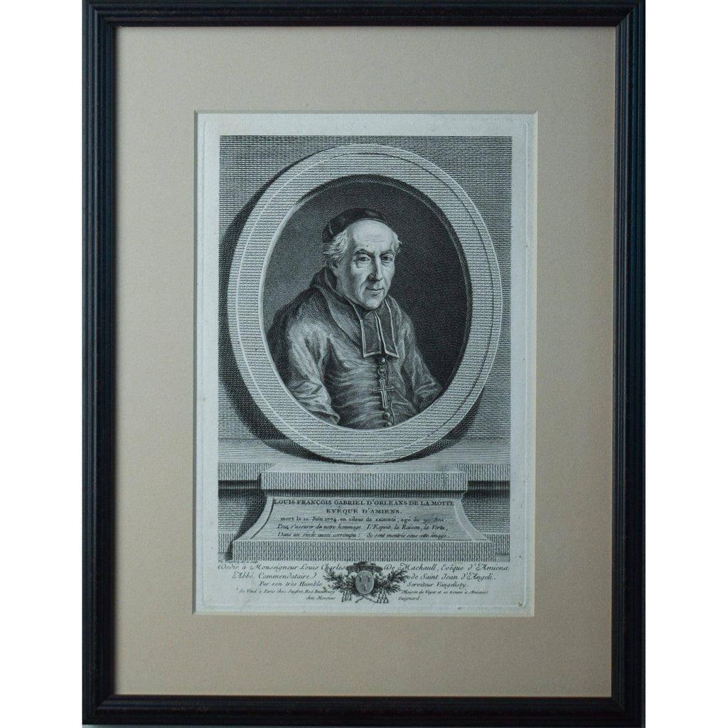 Vincenzio Vangelisti 1780 portrait Louis François de la Motte engraving
