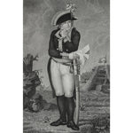 Antique portrait engraving French Revolution General Pichegru circa 1798 by Philippe Lefevre for sale at Winckelmann Gallery