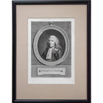 Antique portrait etching Gilbert de Voisins original 1771 by Pierre Charles Leveque for sale at Winckelmann Gallery