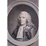 Antique portrait etching Gilbert de Voisins original 1771 by Pierre Charles Leveque for sale at Winckelmann Gallery