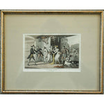 Thomas Rowlandson etching hand-coloured entitled A Tragic Story at Avignon original 1812 for sale at Winckelmann Gallery