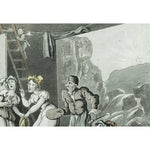 Thomas Rowlandson etching hand-coloured entitled A Tragic Story at Avignon original 1812 for sale at Winckelmann Gallery