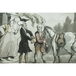 Thomas Rowlandson print etching entitled Doctor Syntax Setting Tour Lakes original 1813 for sale at Winckelmann Gallery