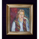 Yvonne Mondin oil painting depicting a portrait of a woman Winckelmann Gallery