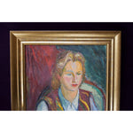 Yvonne Mondin oil painting depicting a portrait of a woman Winckelmann Gallery