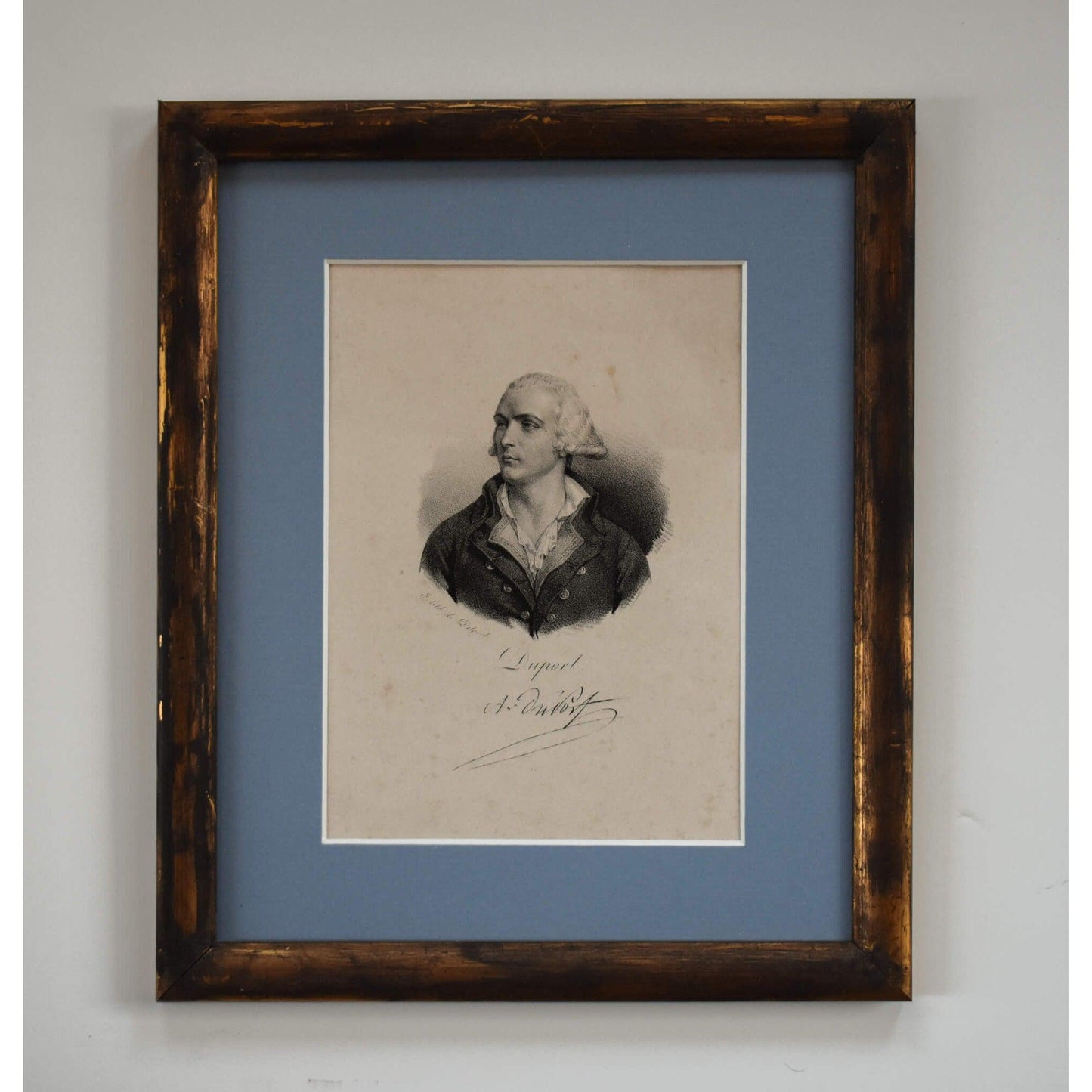 Antique lithograph print portrait of French lawyer Adrien Duport, by François Delpech. For sale at Winckelmann Gallery.