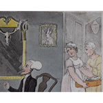 Thomas Rowlandson etching entitled Doctor Syntax and Counterpart original 1813 two prints for sale at Winckelmann Gallery
